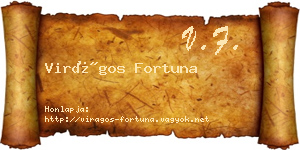 Virágos Fortuna névjegykártya